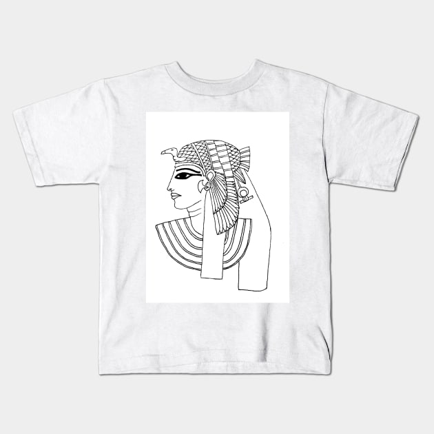 Nefertari Kids T-Shirt by thehistorygirl